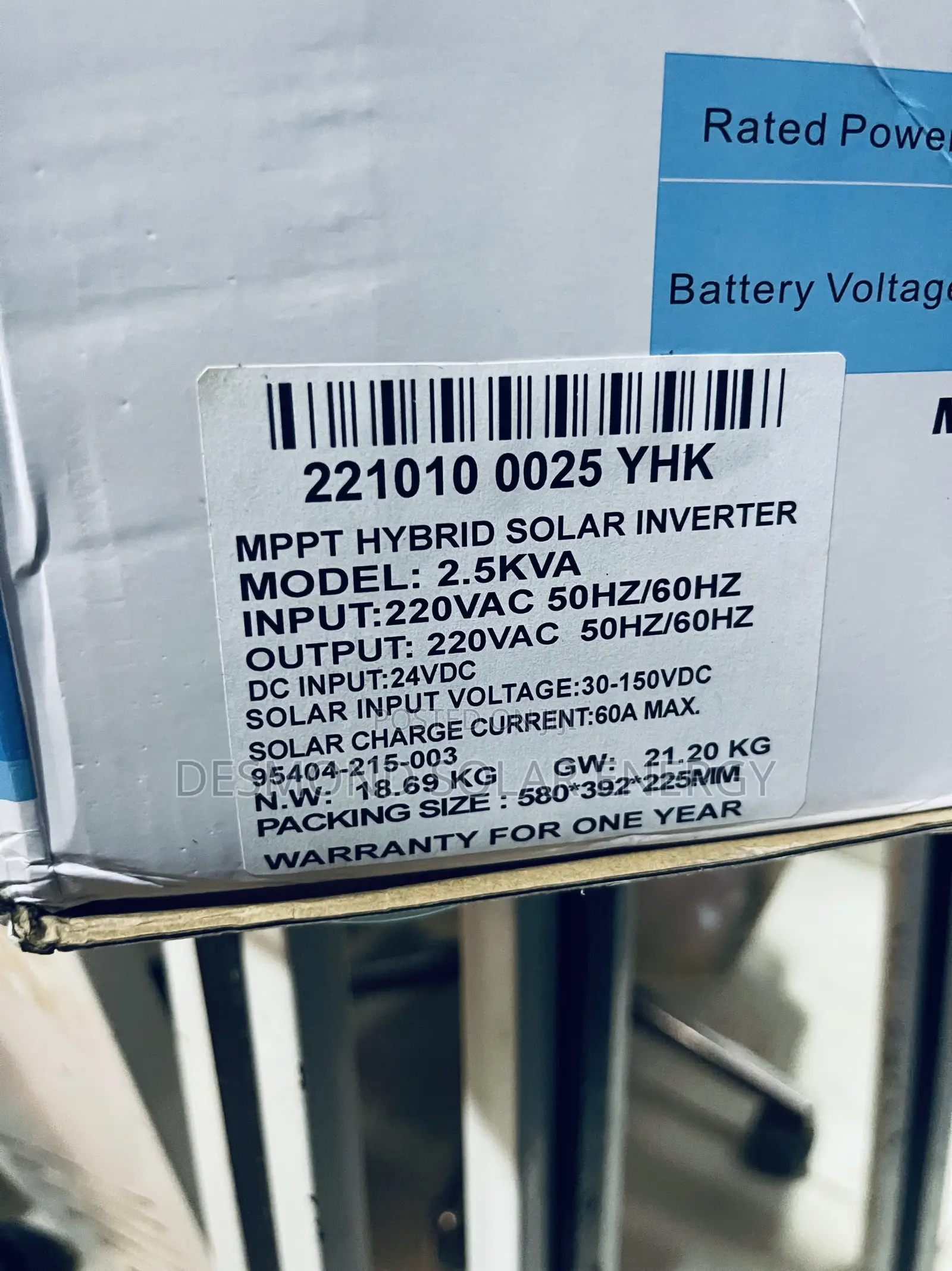 2.5kva 24v Yohako Solar Hybrid Inverter Is Now With Good Warranty