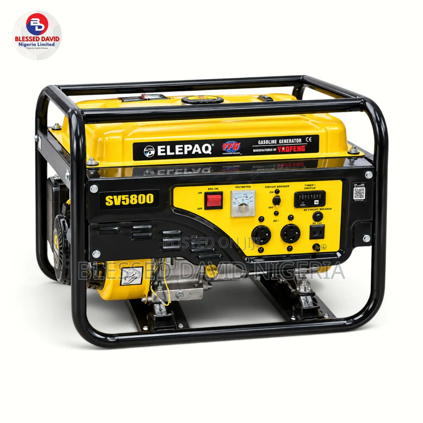 Elepaq Yaofeng SV5200 3.2kva Manual Timer Generator 100% Copper