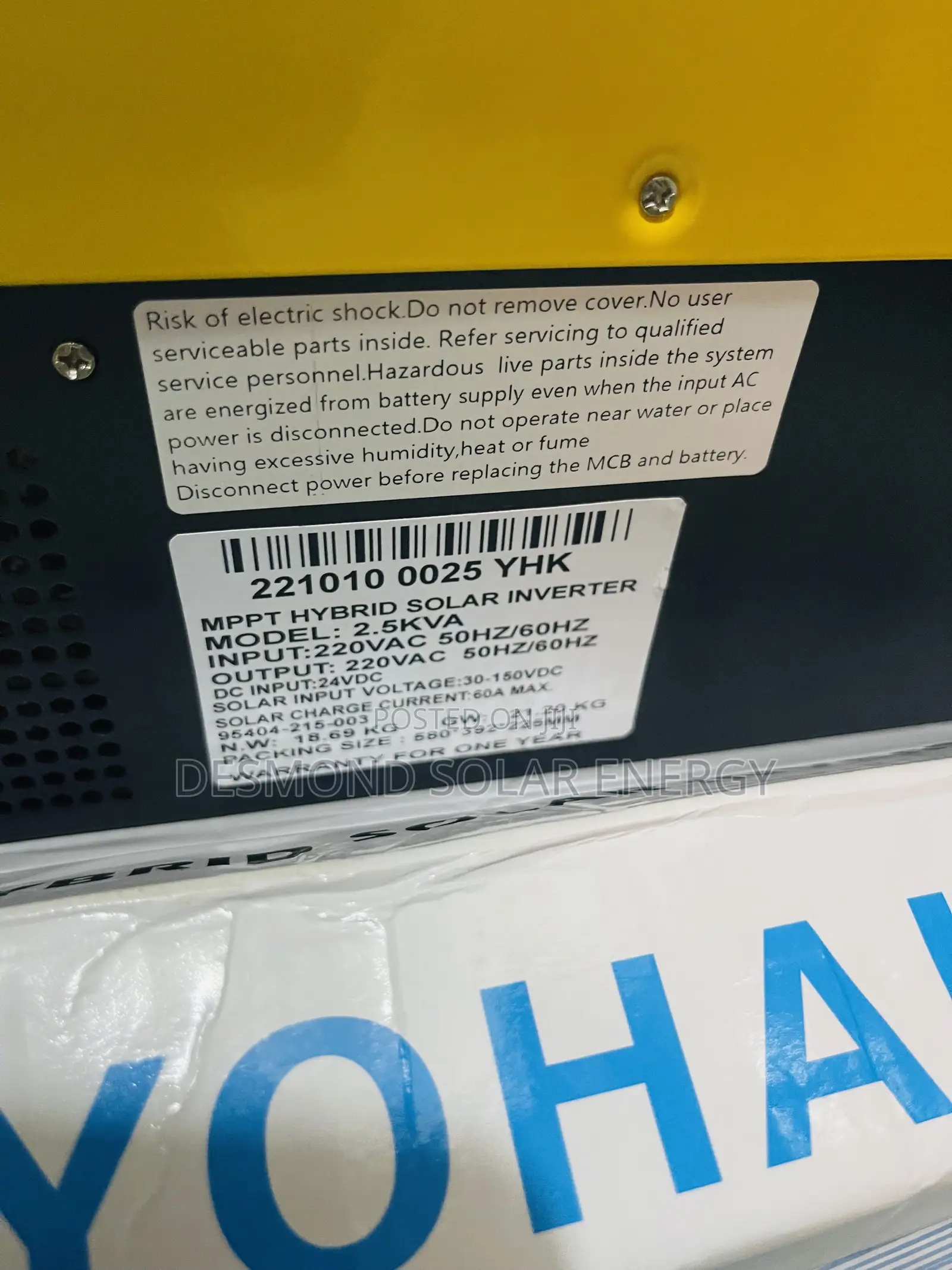 2.5kva 24v Yohako Hybrid Solar Inverter Are Now Available