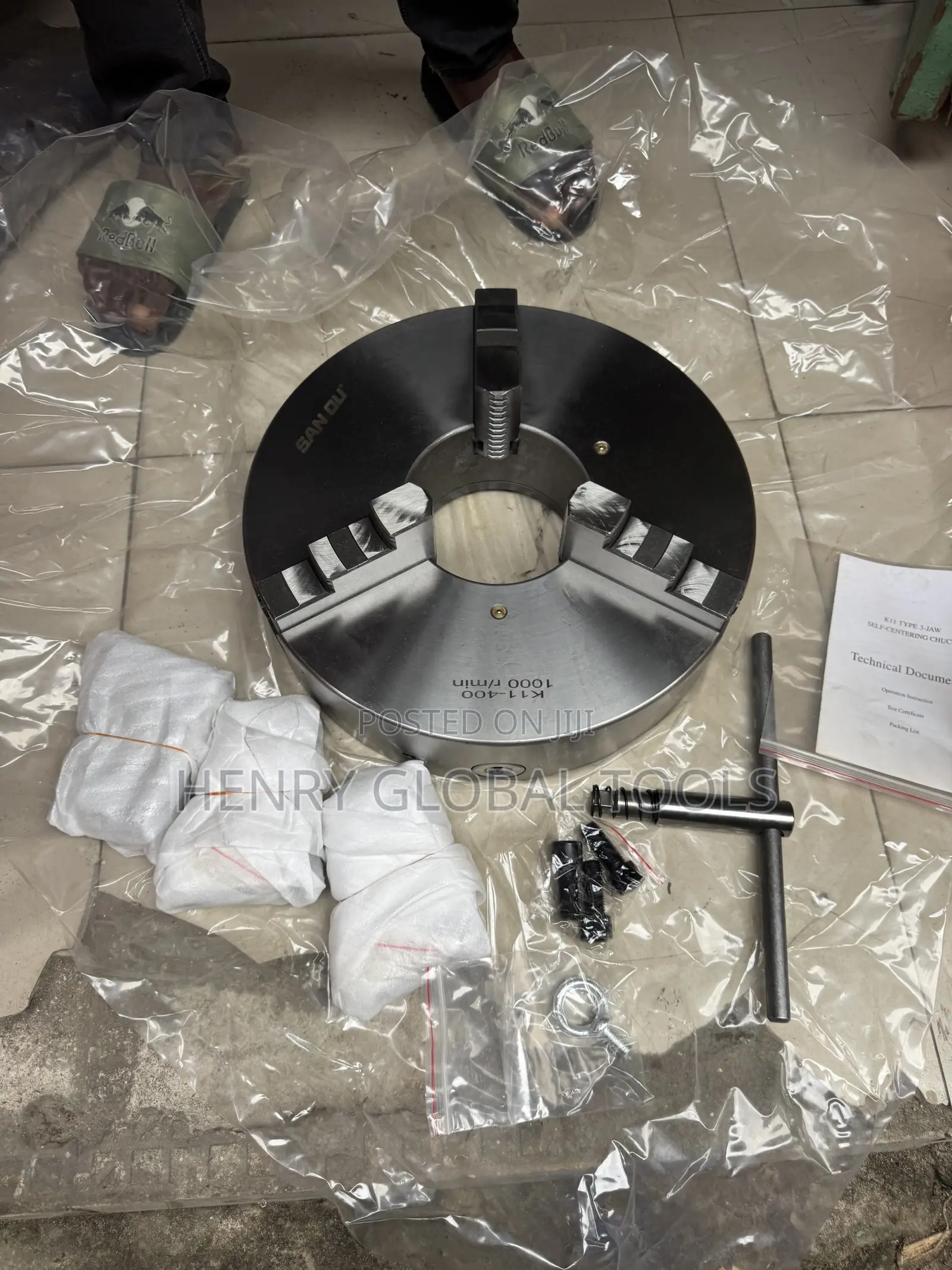 SAN OU -400 4-Jaw Independent Lathe Chuck – 400mm
