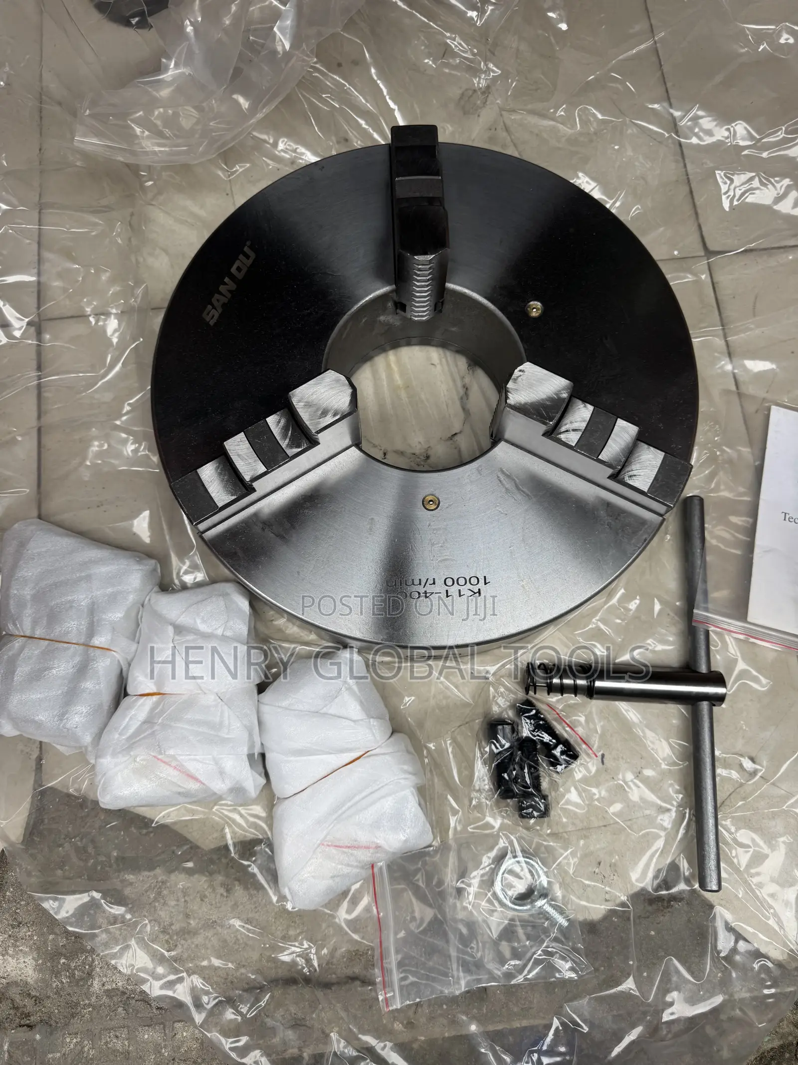 SAN OU -400 4-Jaw Independent Lathe Chuck – 400mm