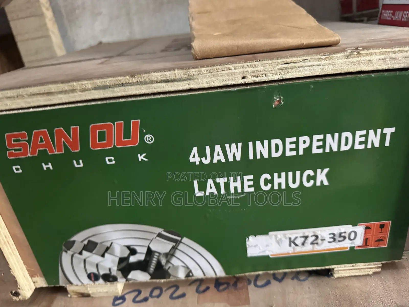 SAN OU -350 4-Jaw Independent Lathe Chuck – 350mm