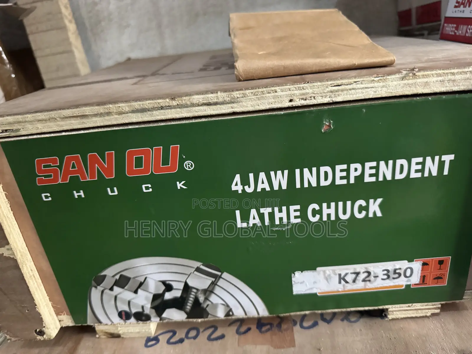 SAN OU -350 4-Jaw Independent Lathe Chuck – 350mm