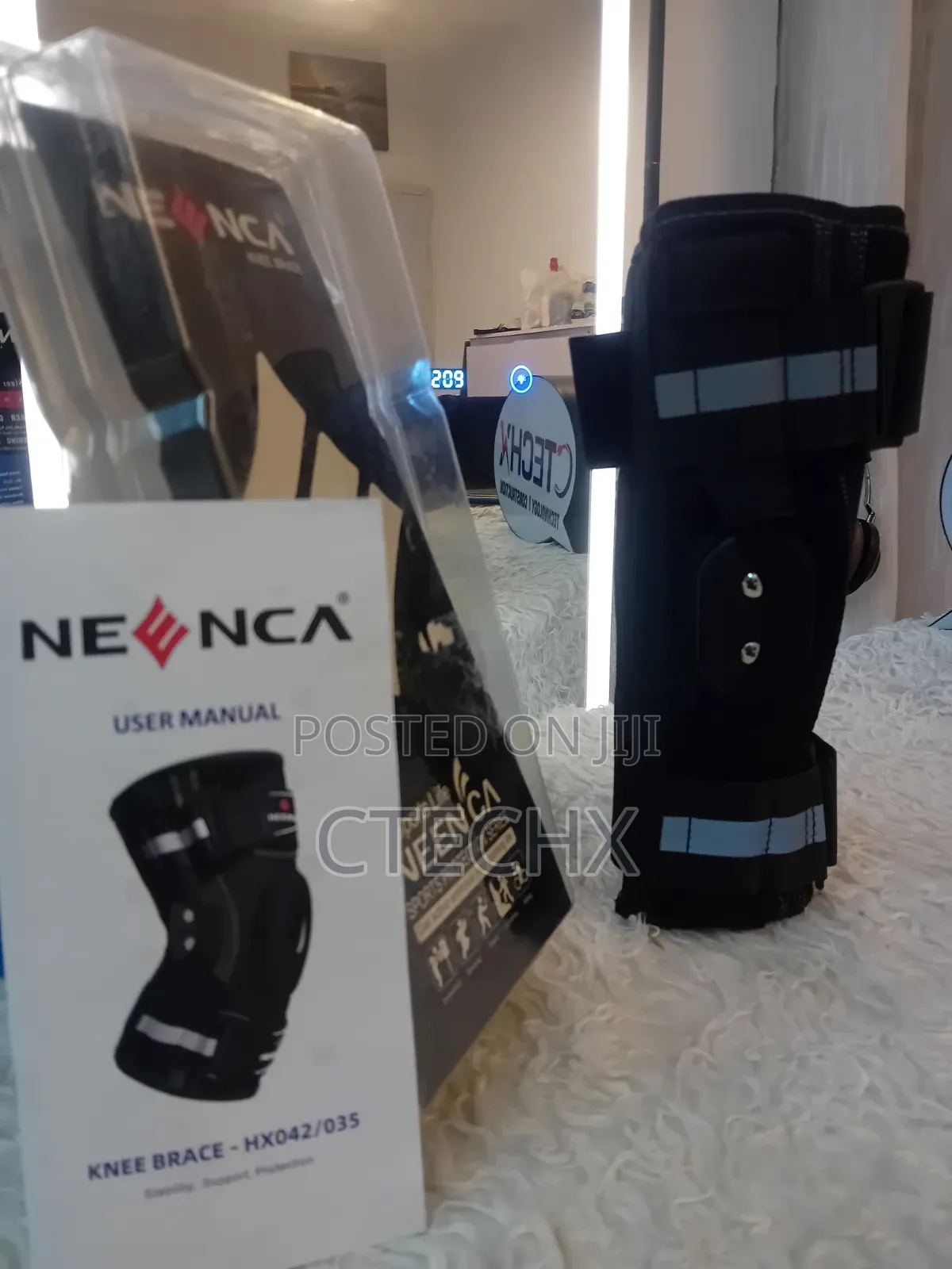 NEENCA Professional Hinged Knee Brace, Medical With Patented X-Strap