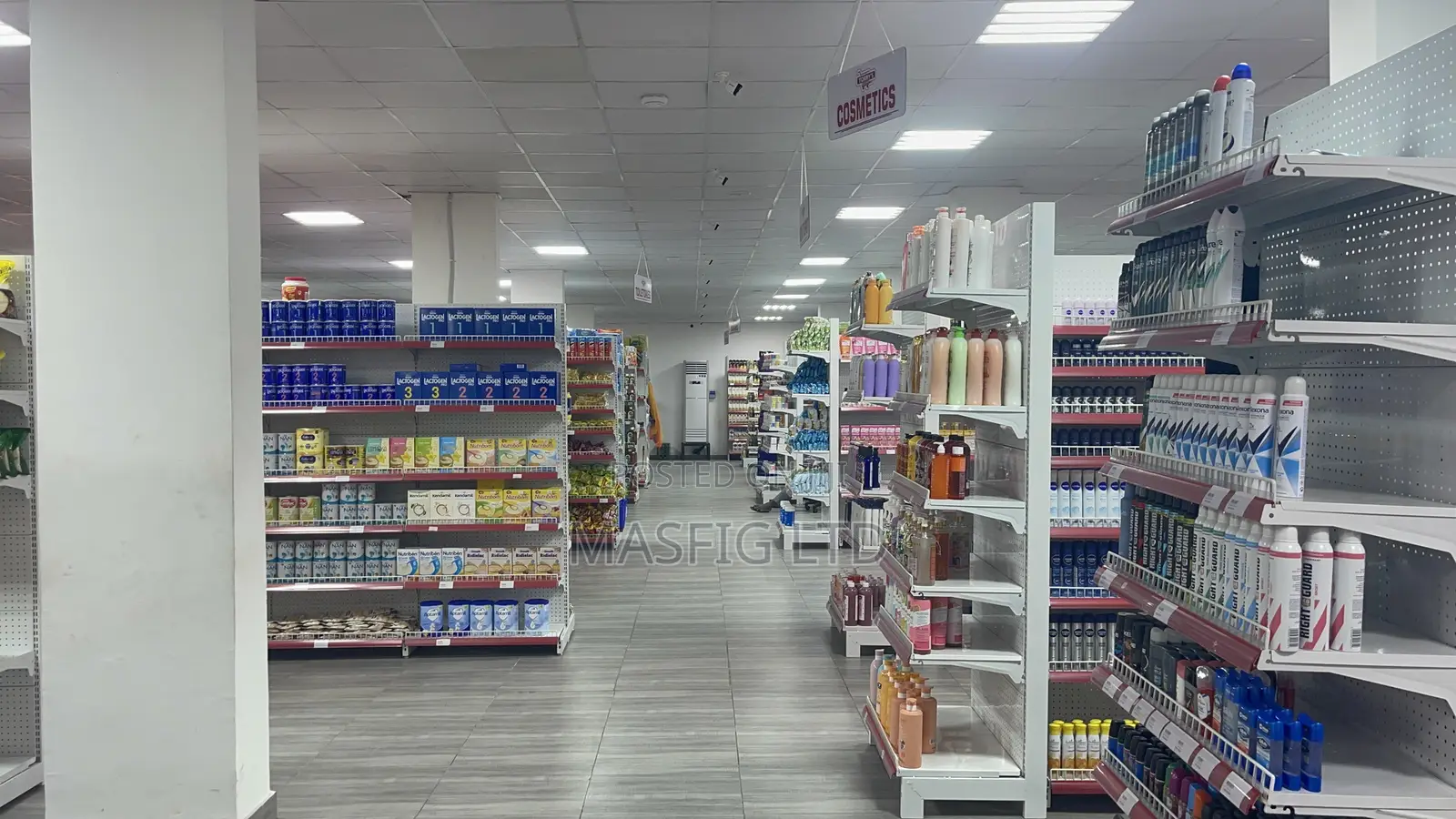 Double Supermarket Shelves