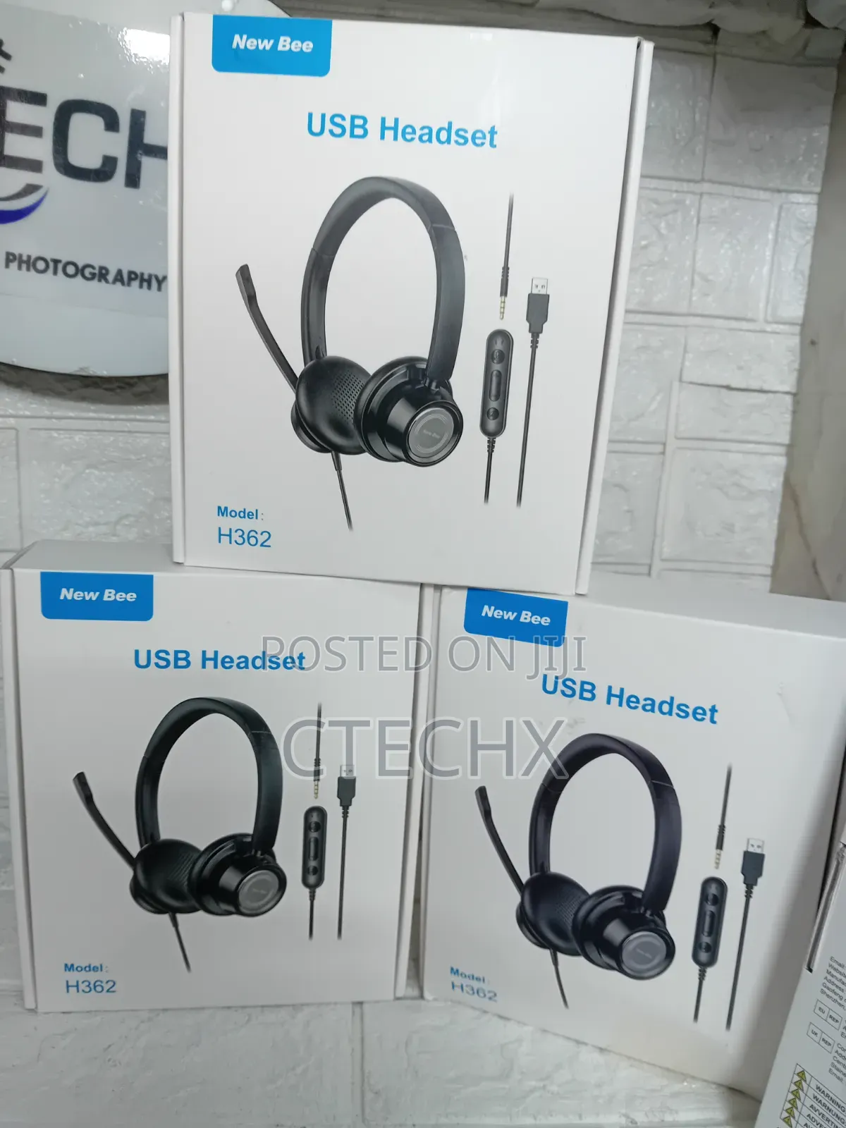 New Bee USB/3.5mm Headset With Microphone , With 2-in-1 Audio Controls