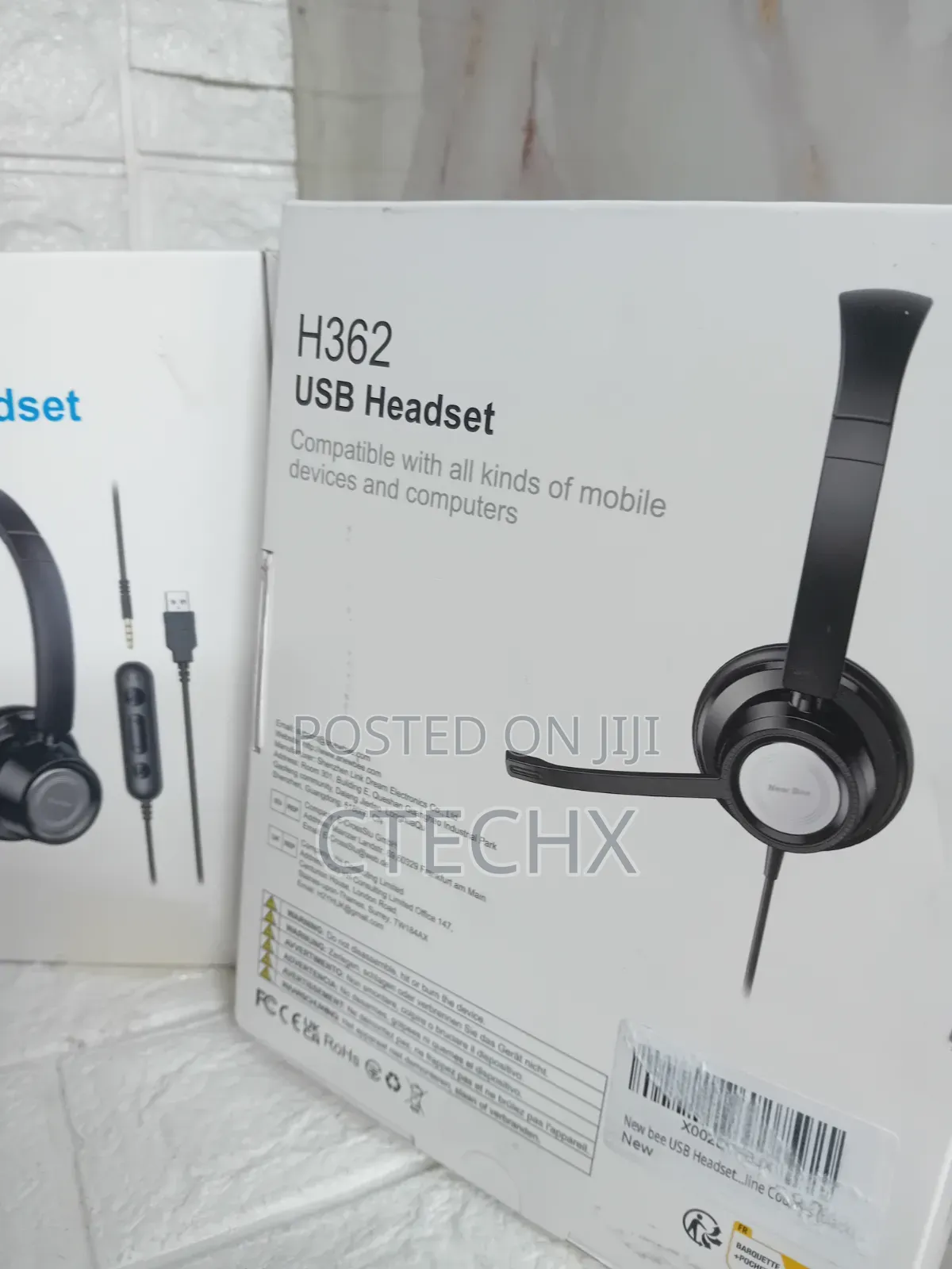 New Bee USB/3.5mm Headset With Microphone , With 2-in-1 Audio Controls
