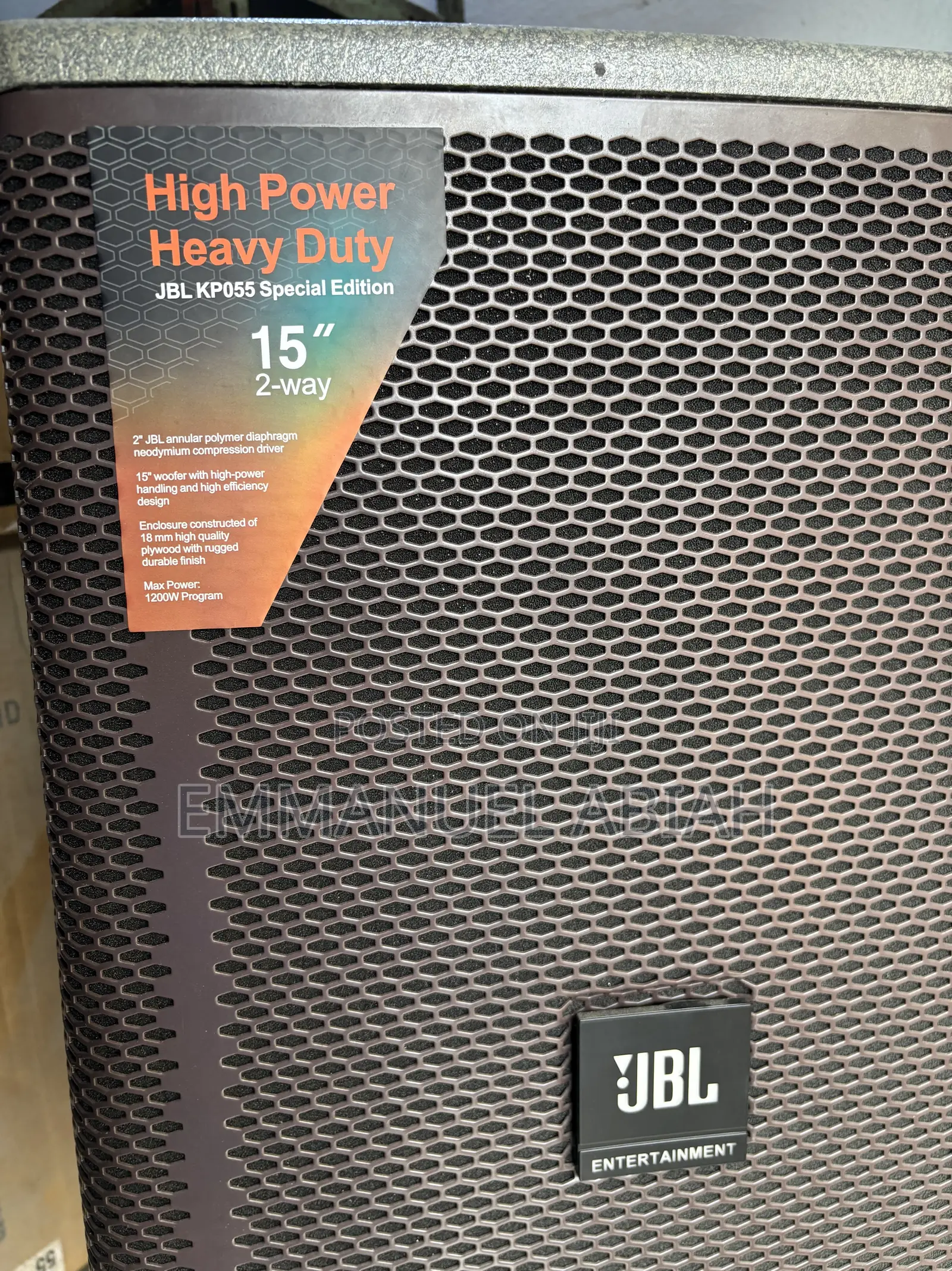 JBL KP055 15” Professional Heavy-Duty Speaker