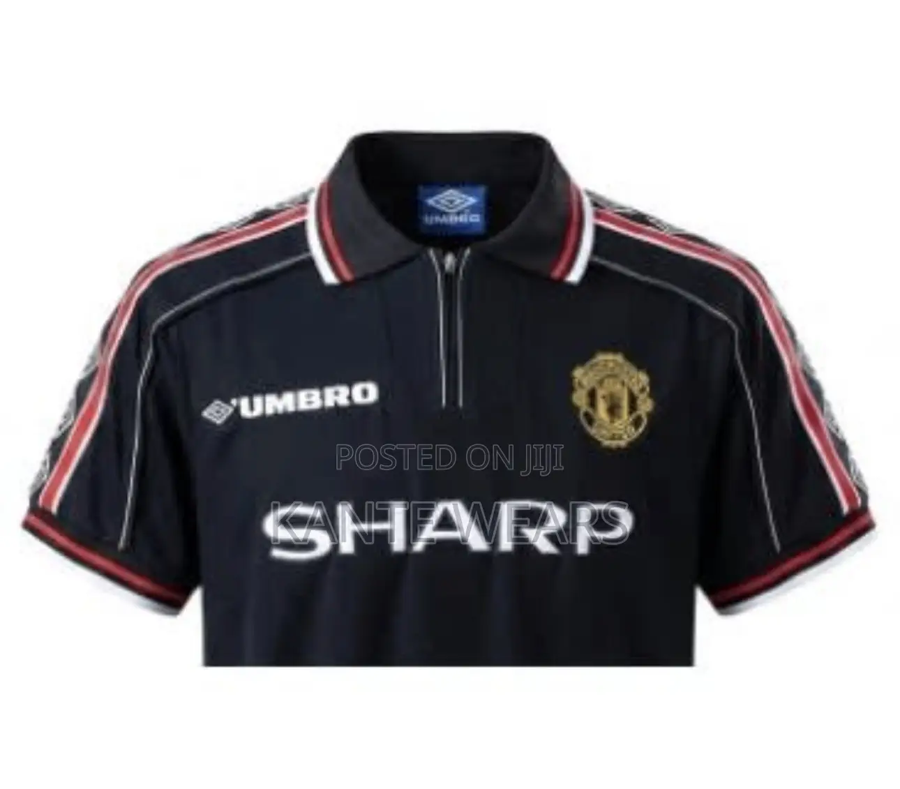 Manchester United 1998/99 Retro Concept Jersey - Black Design