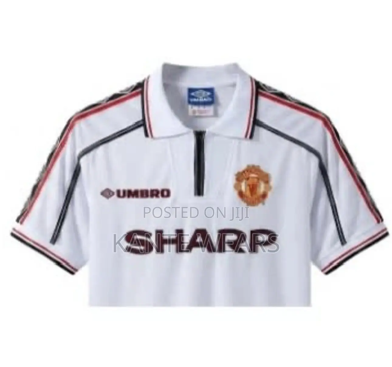 Manchester United 1998/99 Retro Jersey Sharp - White Design