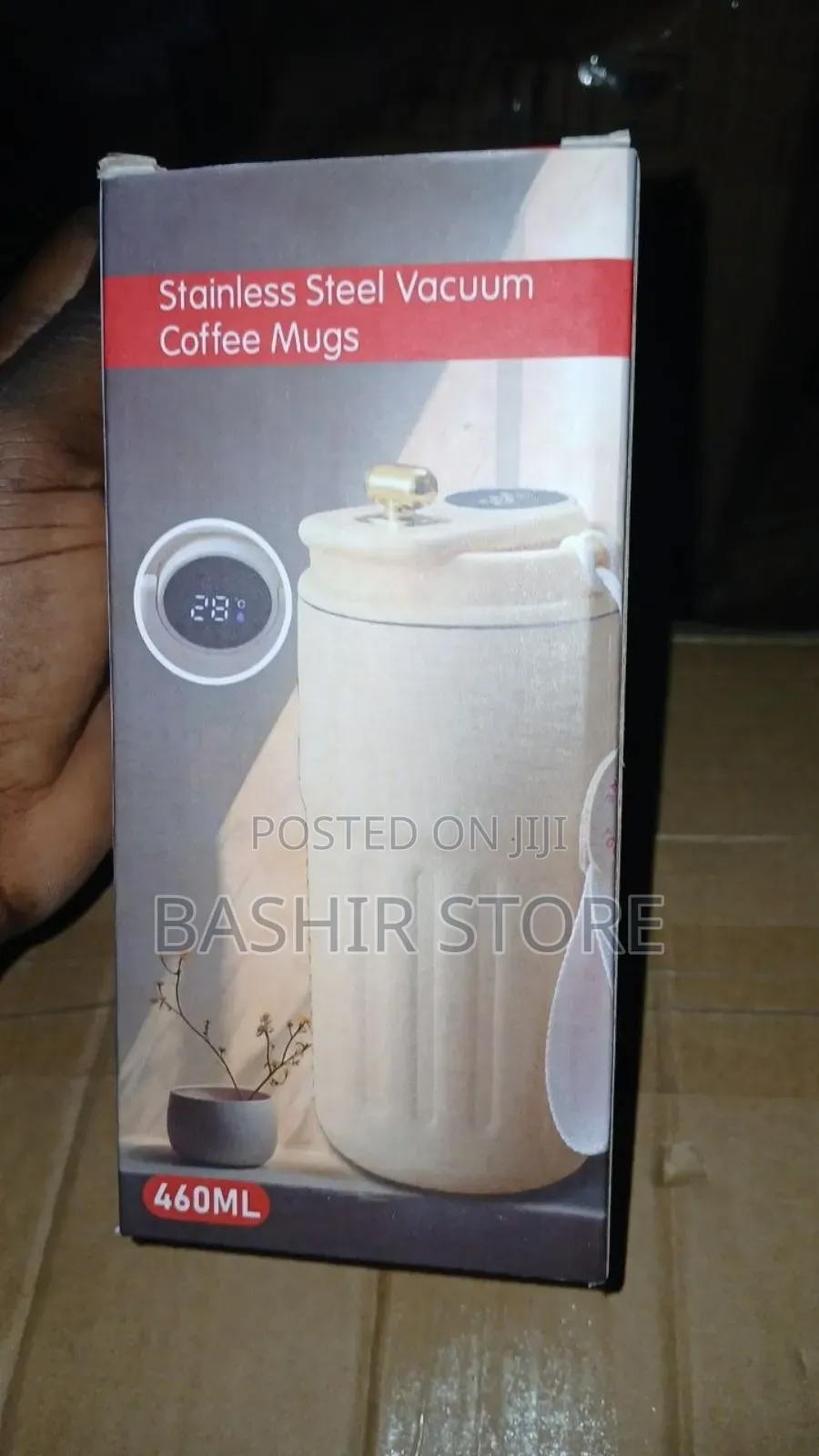 450ml Digital Display Stainless Steel Vacuum Coffee Mug