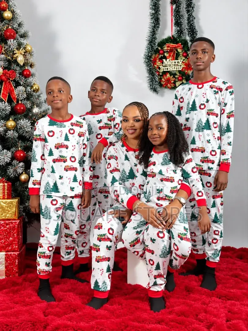 White Tree Family Christmas Pyjamas From 0-6mths Kids to 3xl Adults
