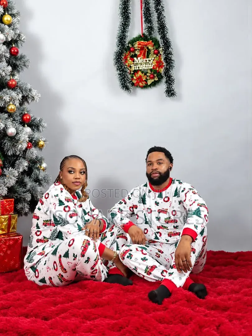 White Tree Family Christmas Pyjamas From 0-6mths Kids to 3xl Adults