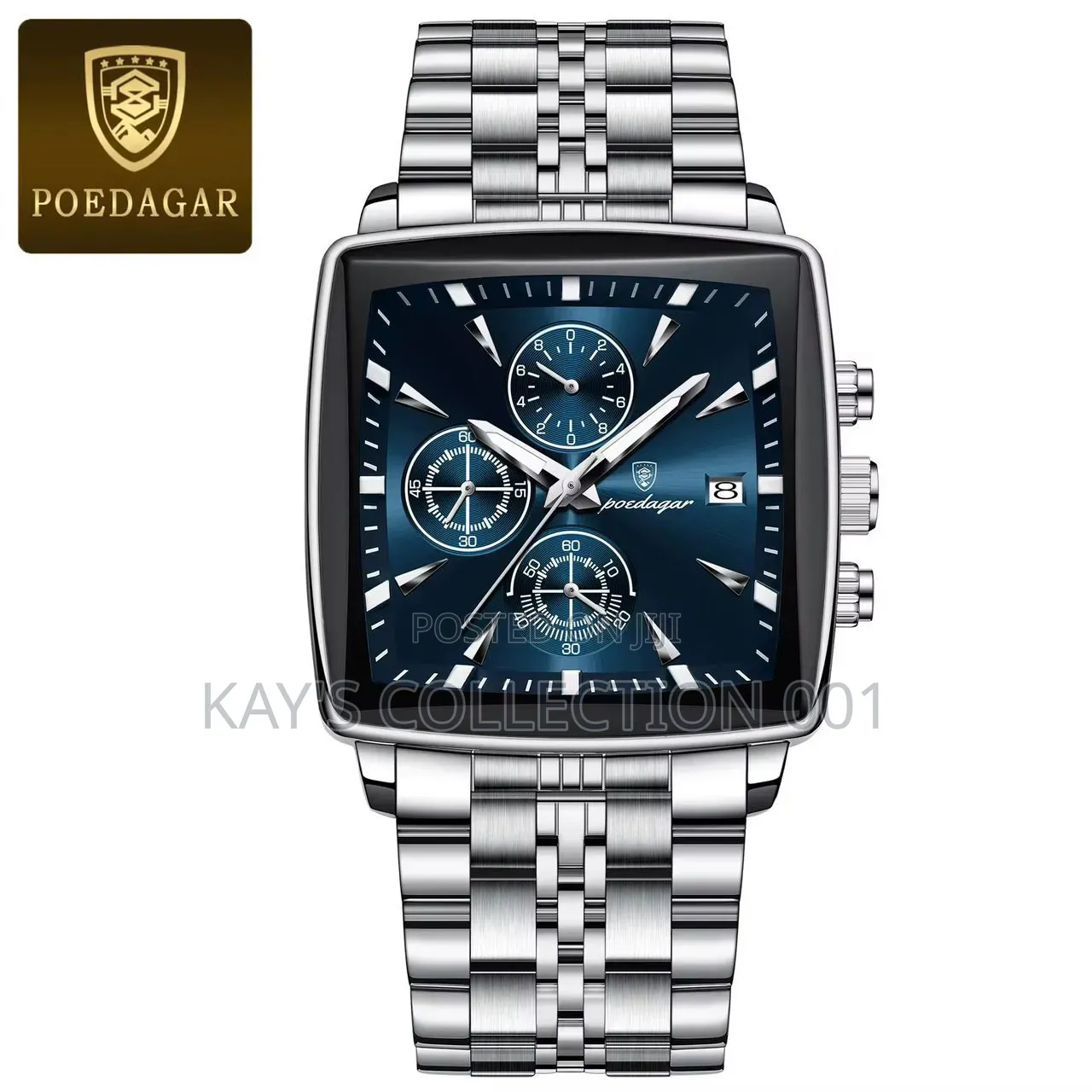 Poedagar Wrist Watch Foreconer Chronograph