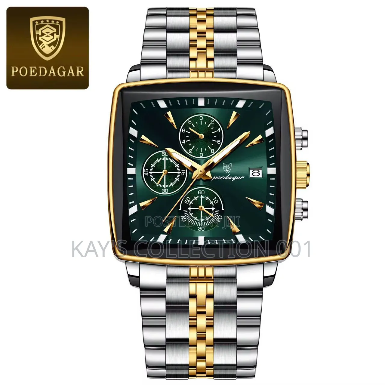 Poedagar Wrist Watch Foreconer Chronograph