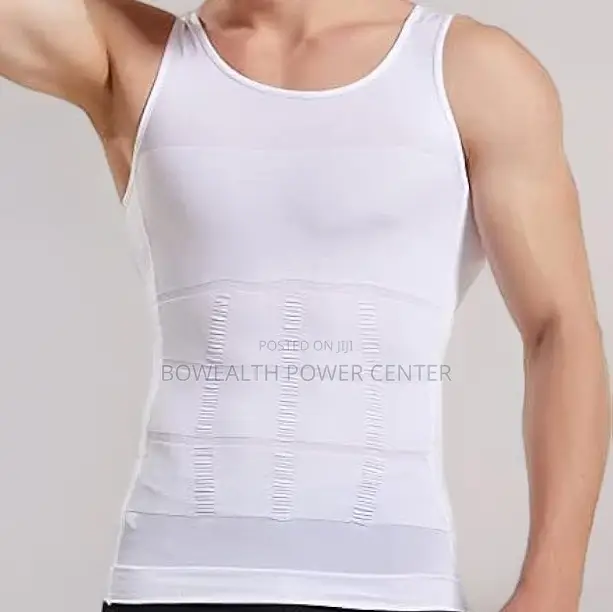Men's Slimming Vest Black/White/Cream