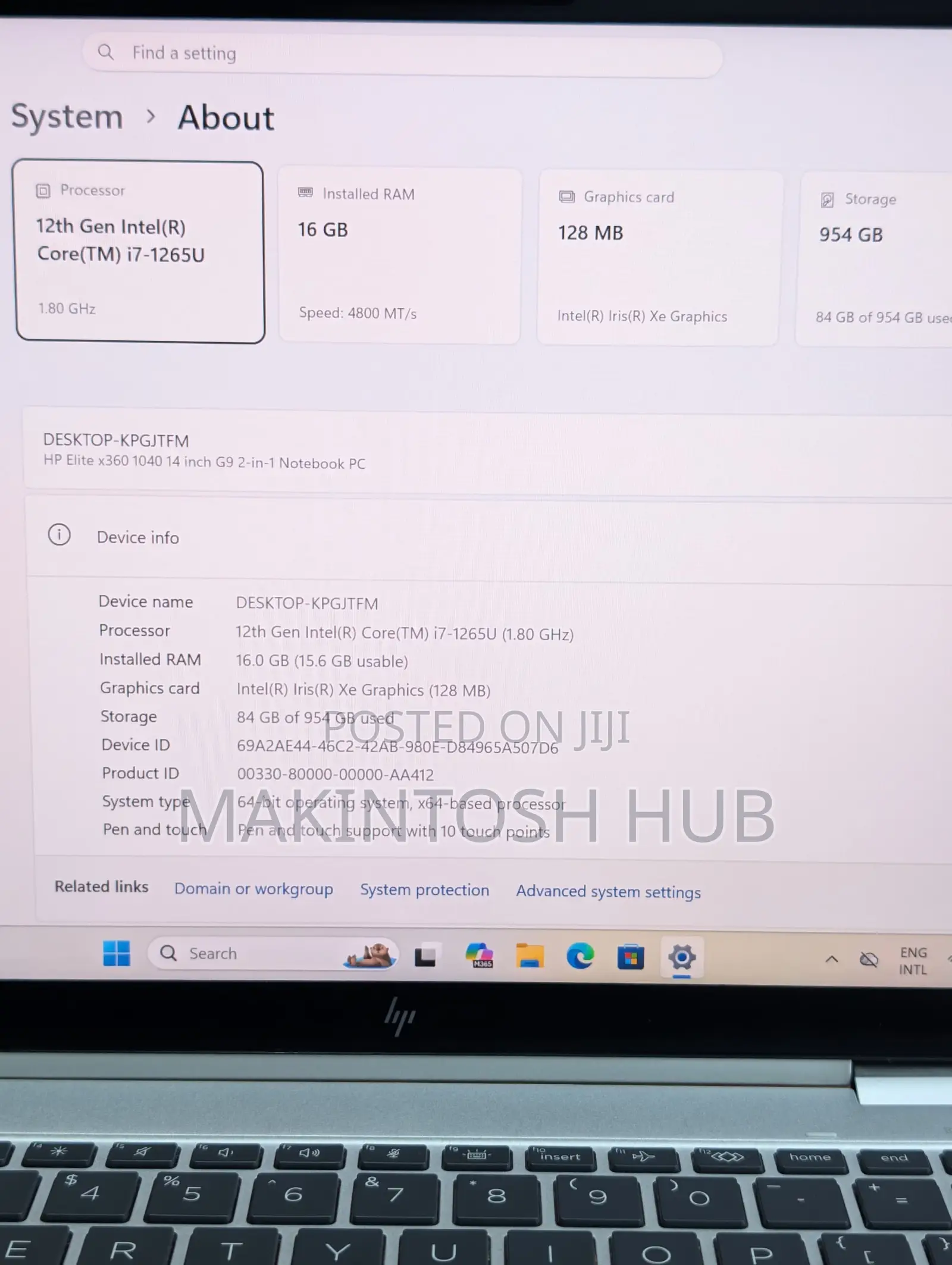 Laptop HP EliteBook x360 1040 G9 16GB Intel Core i7 SSD 512GB