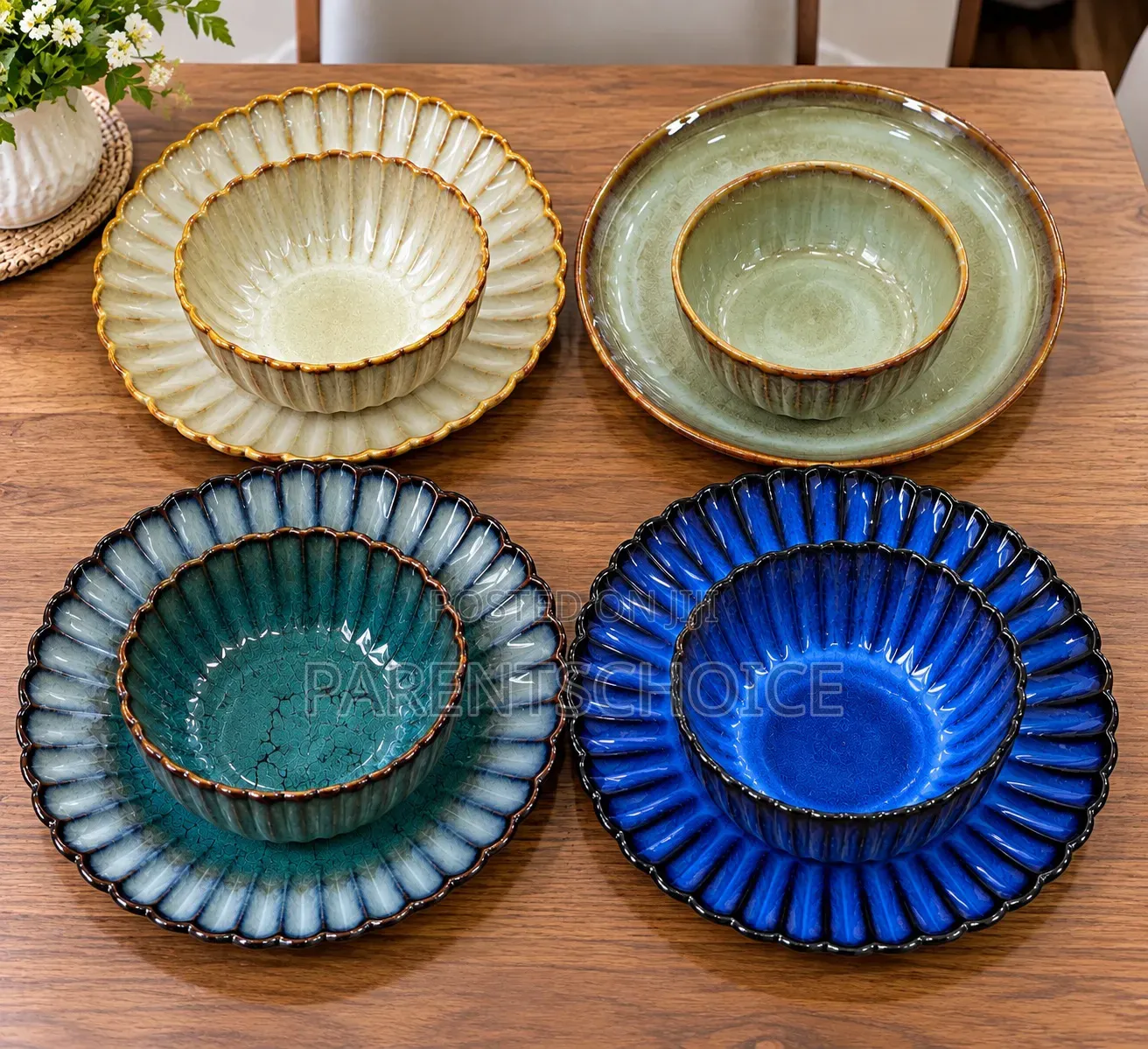 Luxurious Ceramic Plate / Bowl - 12pcs