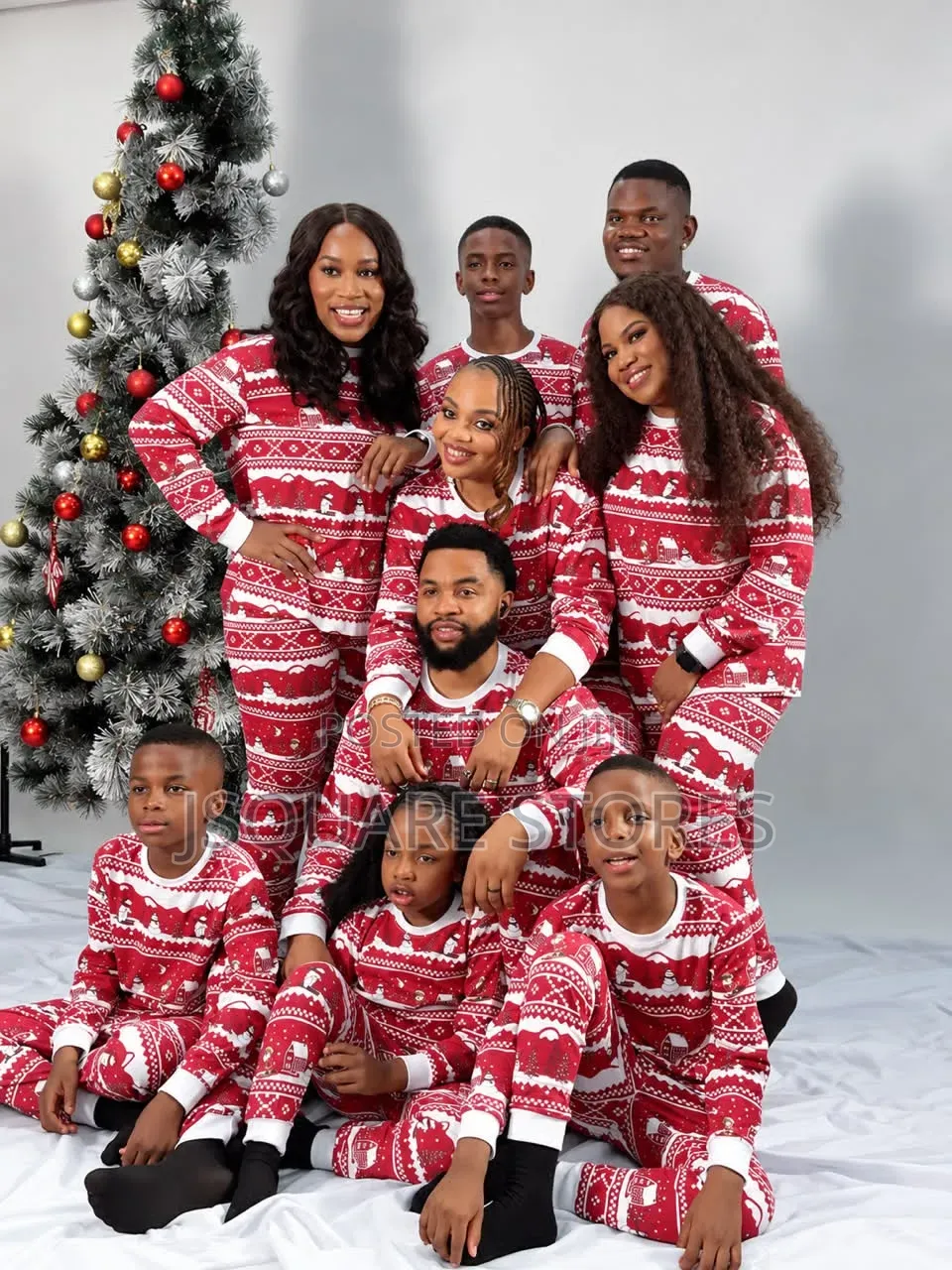 Wine Snow Family Xmas Pyjamas From 1 Month to 3xl Adults Size