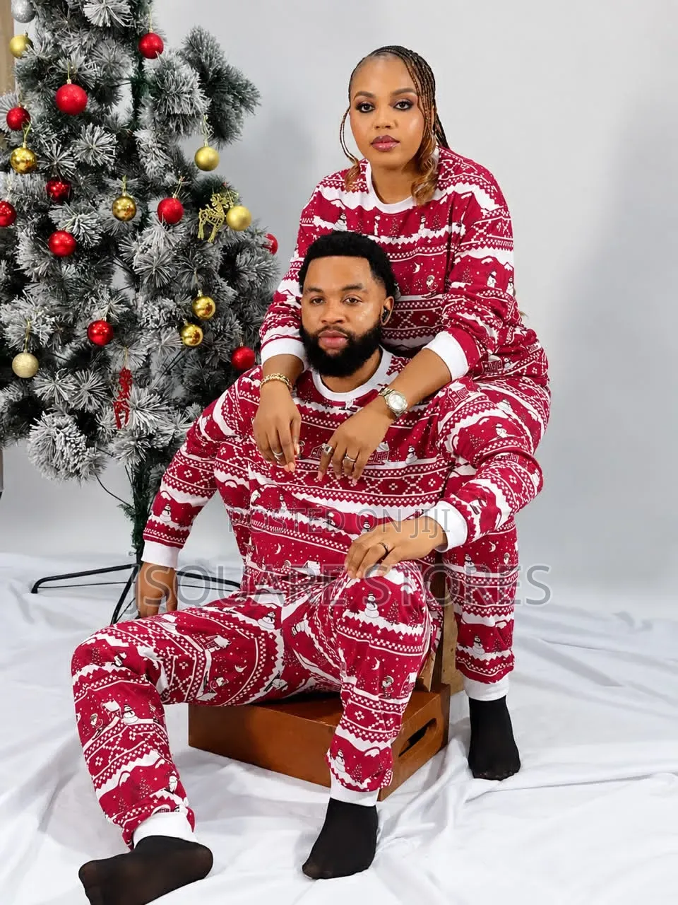 Wine Snow Family Xmas Pyjamas From 1 Month to 3xl Adults Size