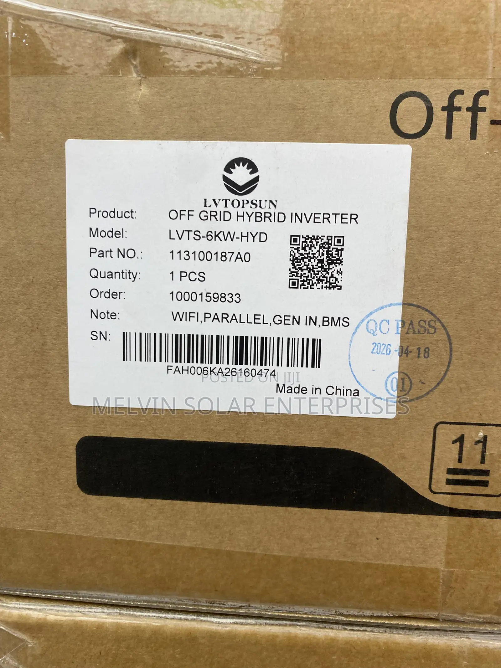 6kva 48v Lvtopsun Solar Hybrid Inverter Available Now in Store