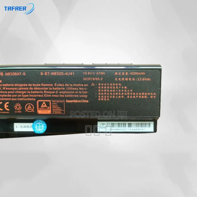 N850bat-6 Notebook Battery for Mechanic T58-T1 T2s D1 D3 G1 T5c Tix T3