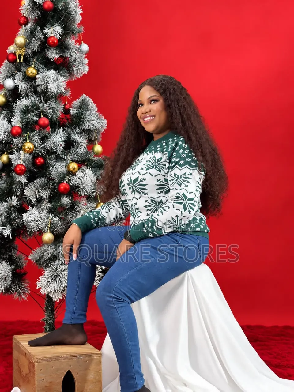 Green Family Christmas Sweater/Cardigan From 1 Month to 3xl Adults