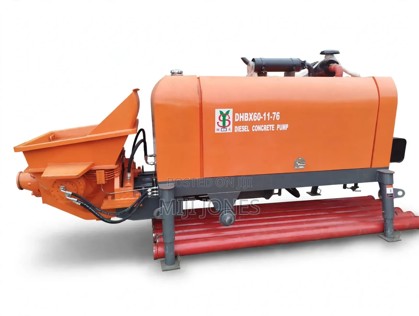Brand New DHBX60-11-76 Diesel Concrete Pump - 60m3/H Capacity