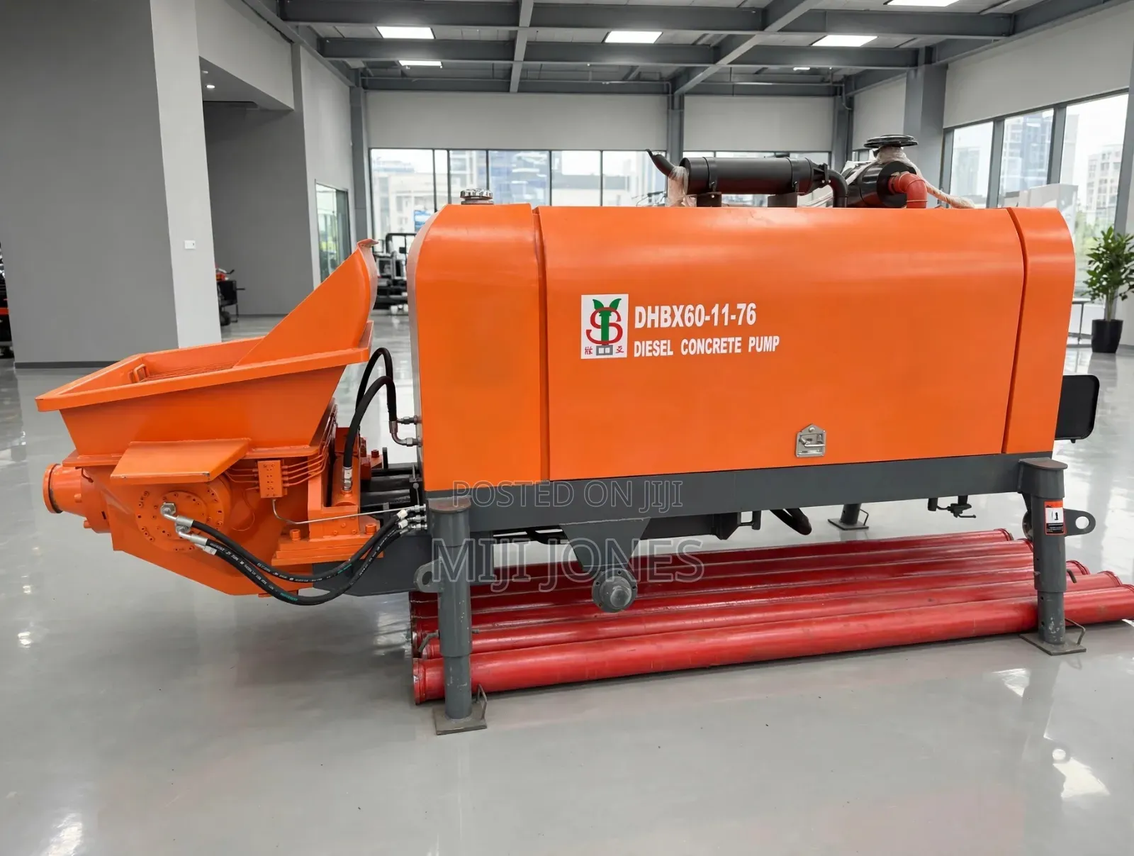 Brand New DHBX60-11-76 Diesel Concrete Pump - 60m3/H Capacity
