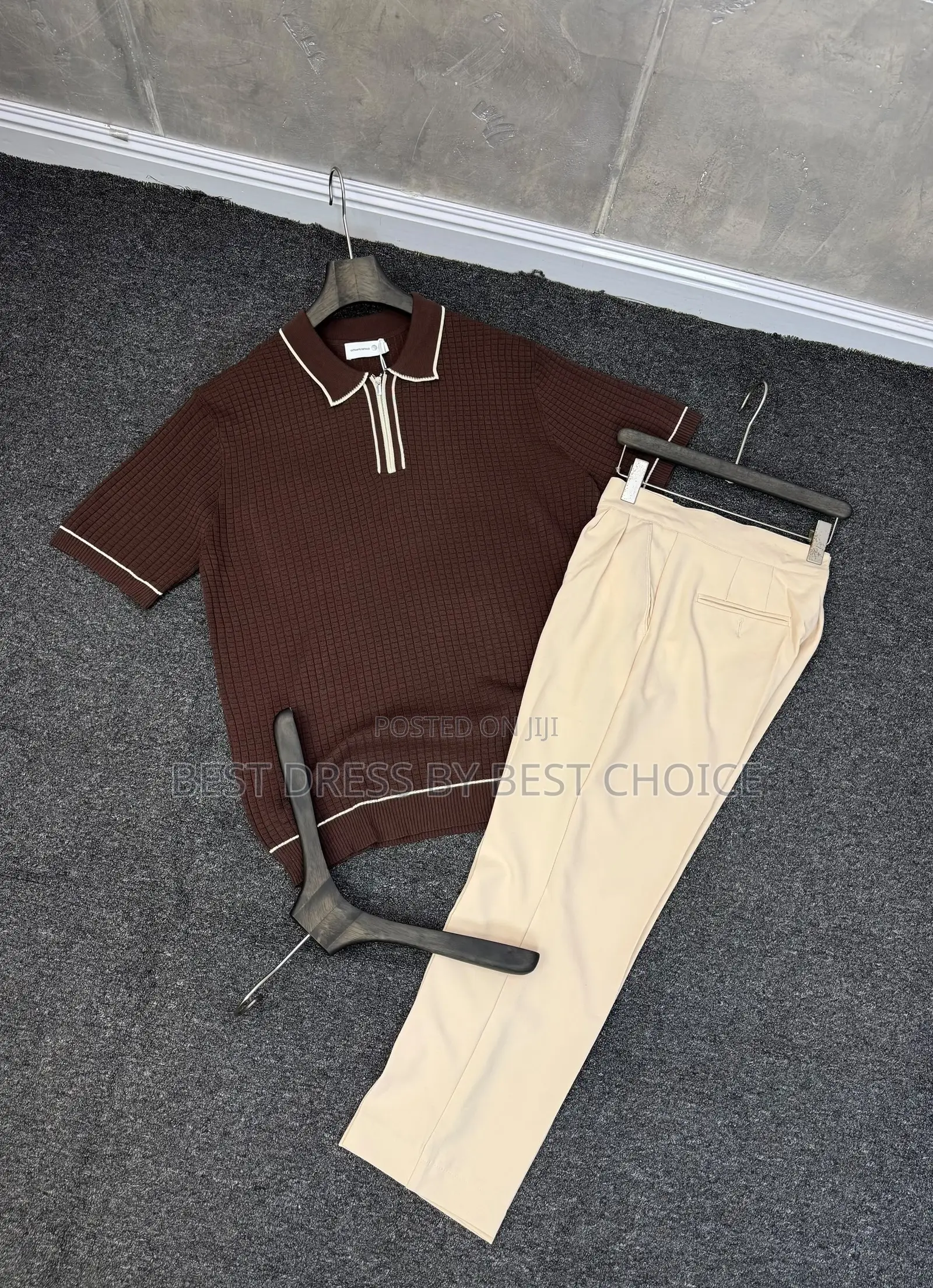 Premium Quality Pant Trouser and Urban Collar Neck Shirt Combo
