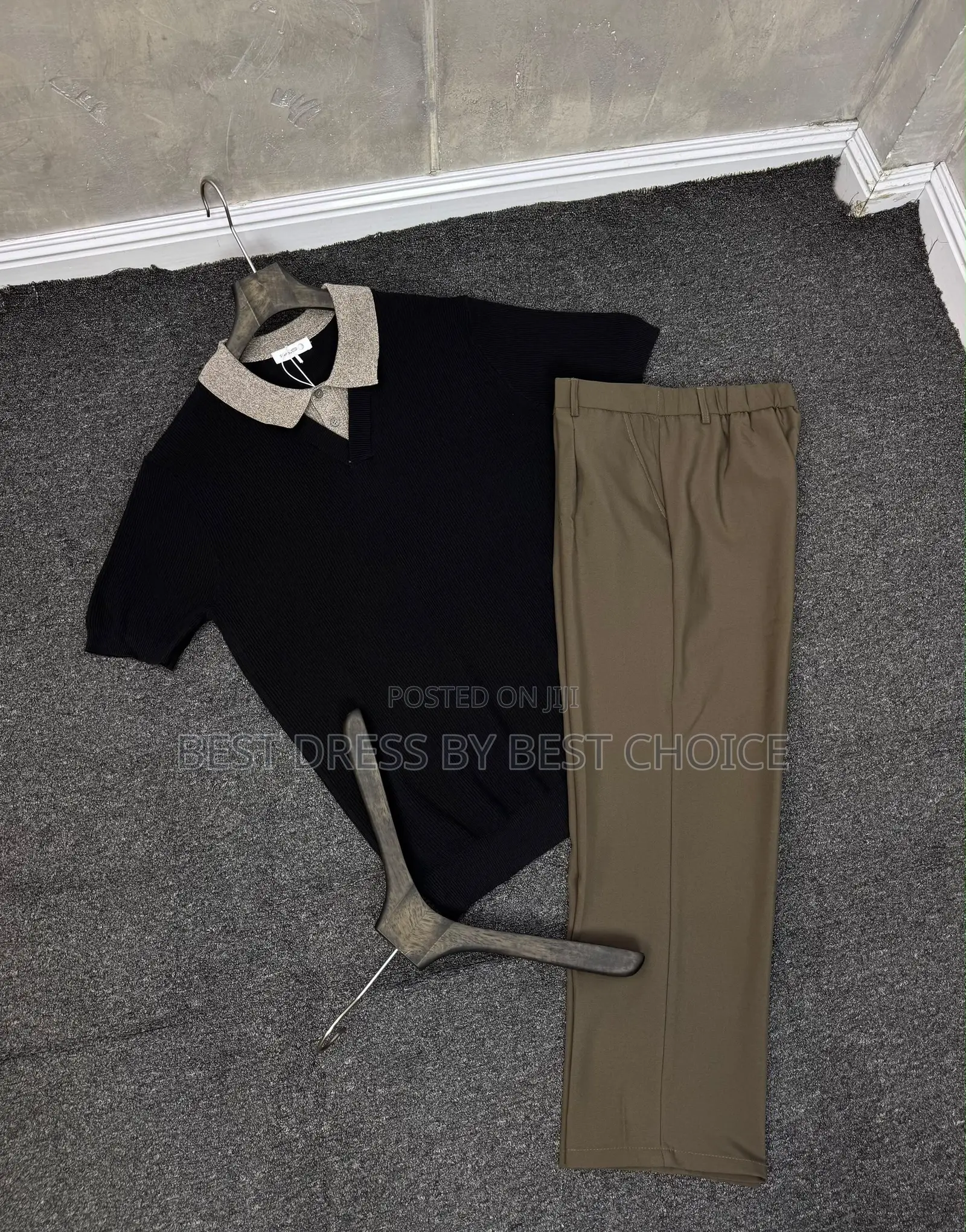 Premium Quality Pant Trouser and Urban Collar Neck Shirt Combo