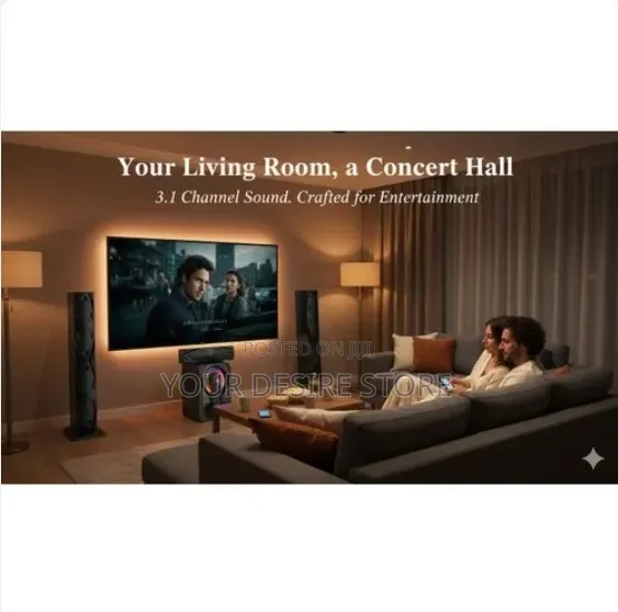 Mi+ Home Theater 3.1 Channel Long Pole Speaker System 95W