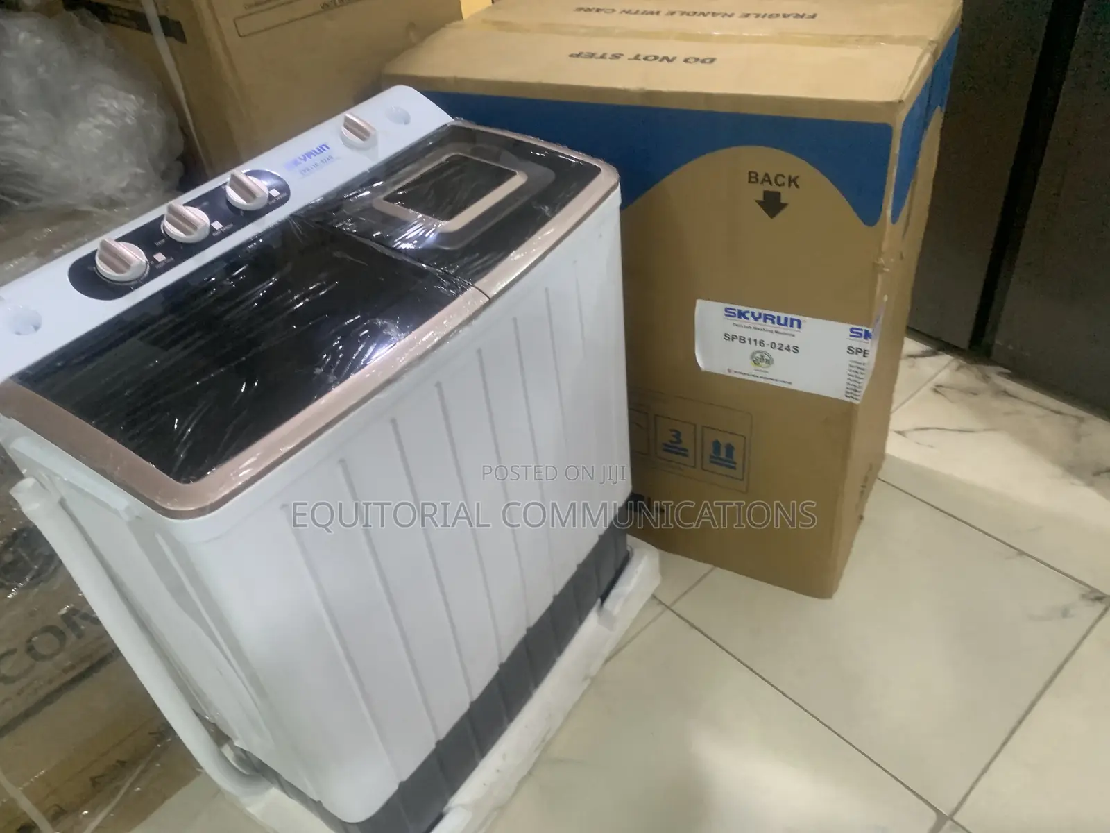 SKYRUN 11KG Manual Twin Tub Laundry Washing Machine