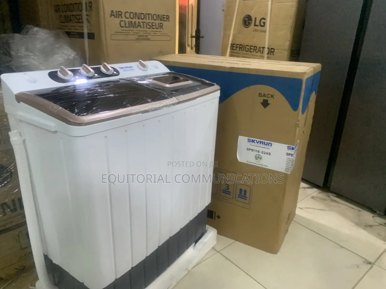 SKYRUN 11KG Manual Twin Tub Laundry Washing Machine
