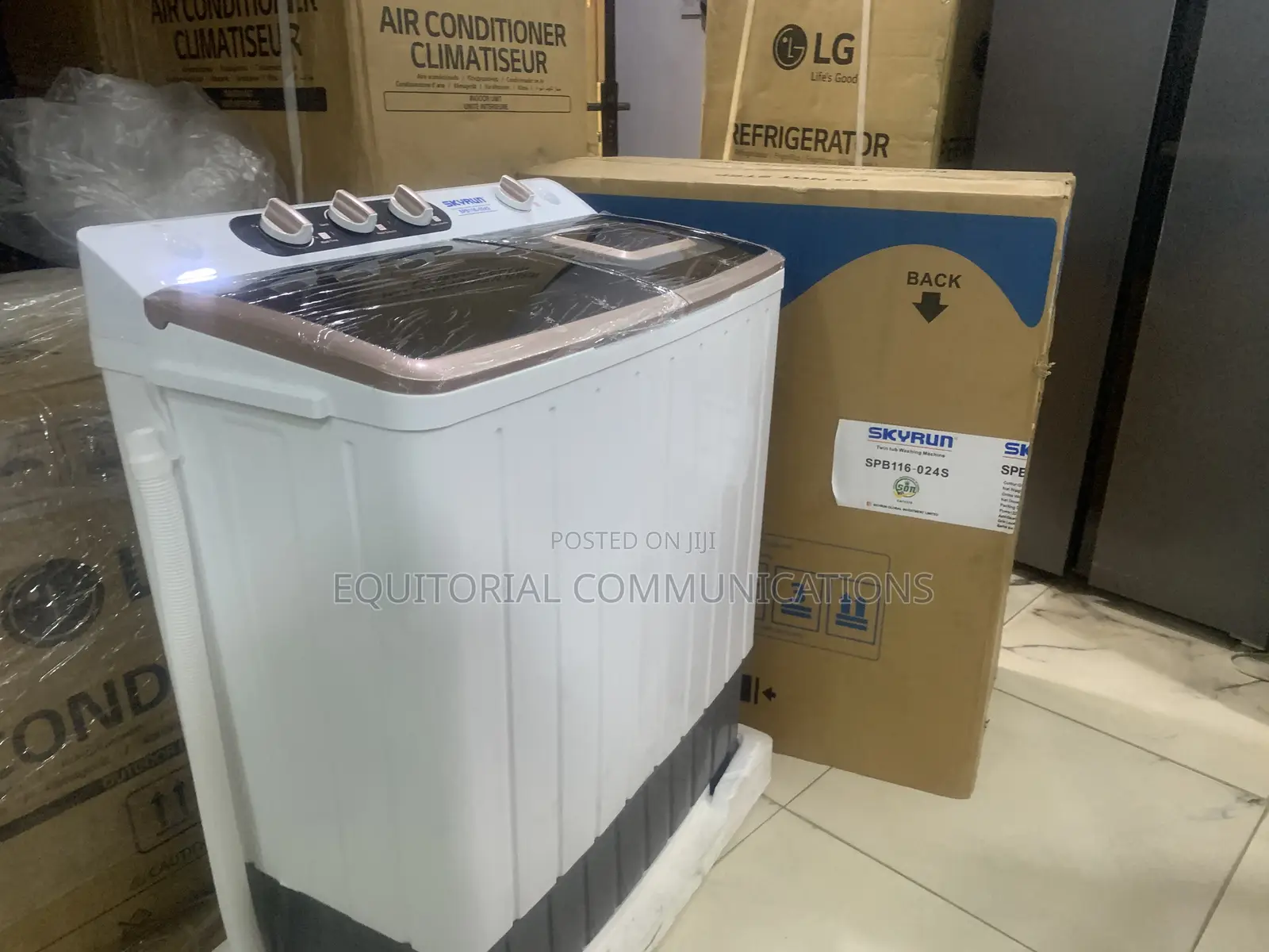 SKYRUN 11KG Twin Tub Washing and Spin Drying Machine