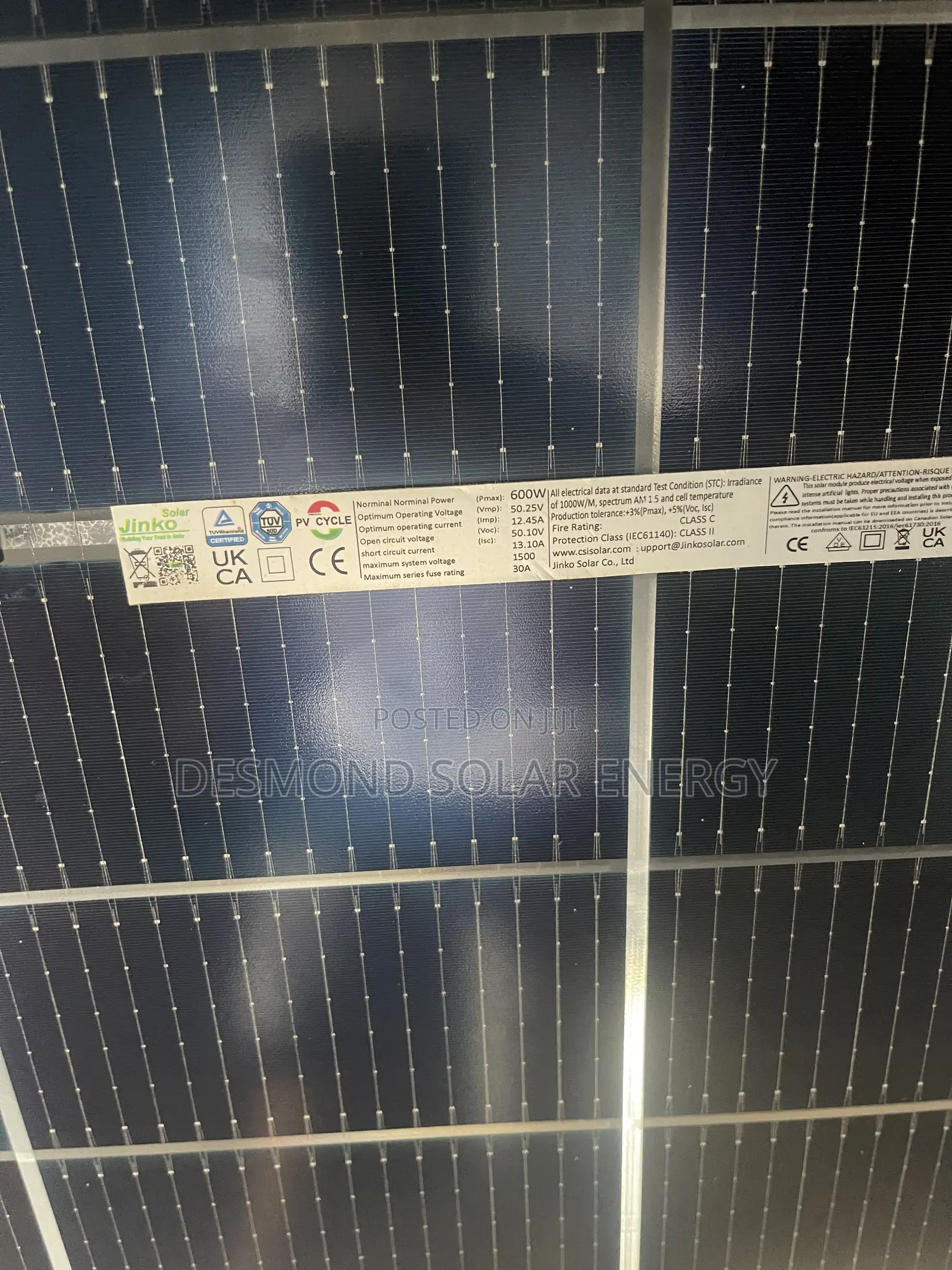 600w Original Jinko Mono Byficha Solar Panels Are Available Now