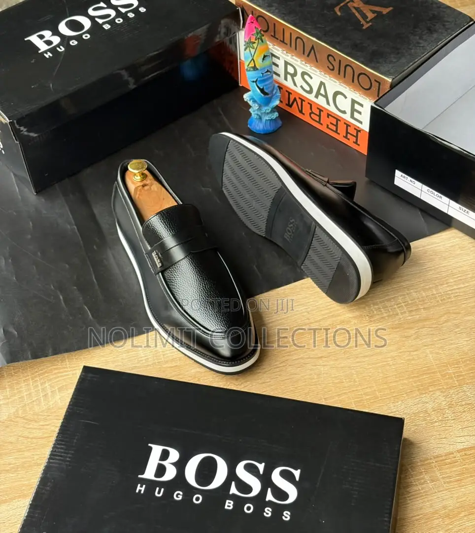 Boss Men's Leather Penny Loafers