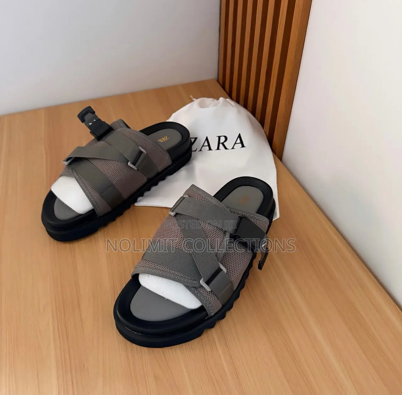 Zara Tactical Slides With Platform Soles