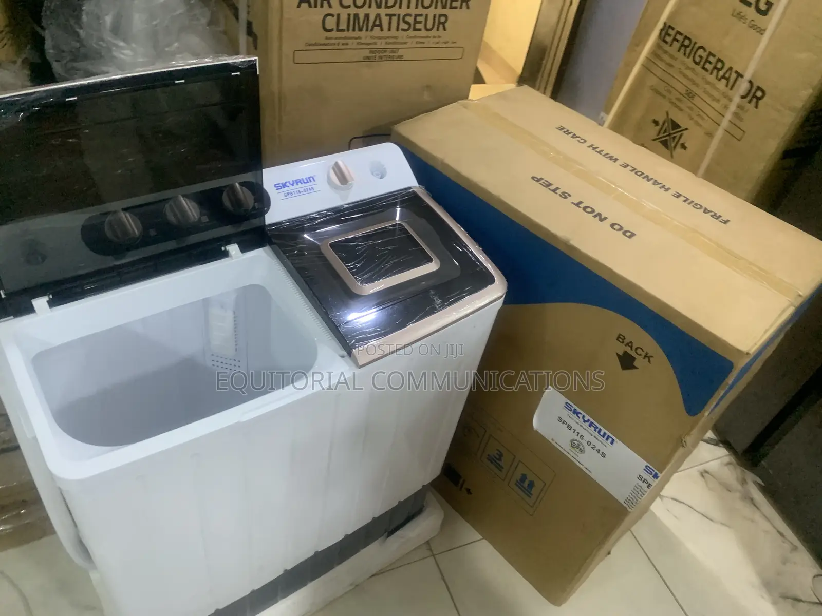 SKYRUN 11KG Twin Tub Laundry Washing and Spin Machine