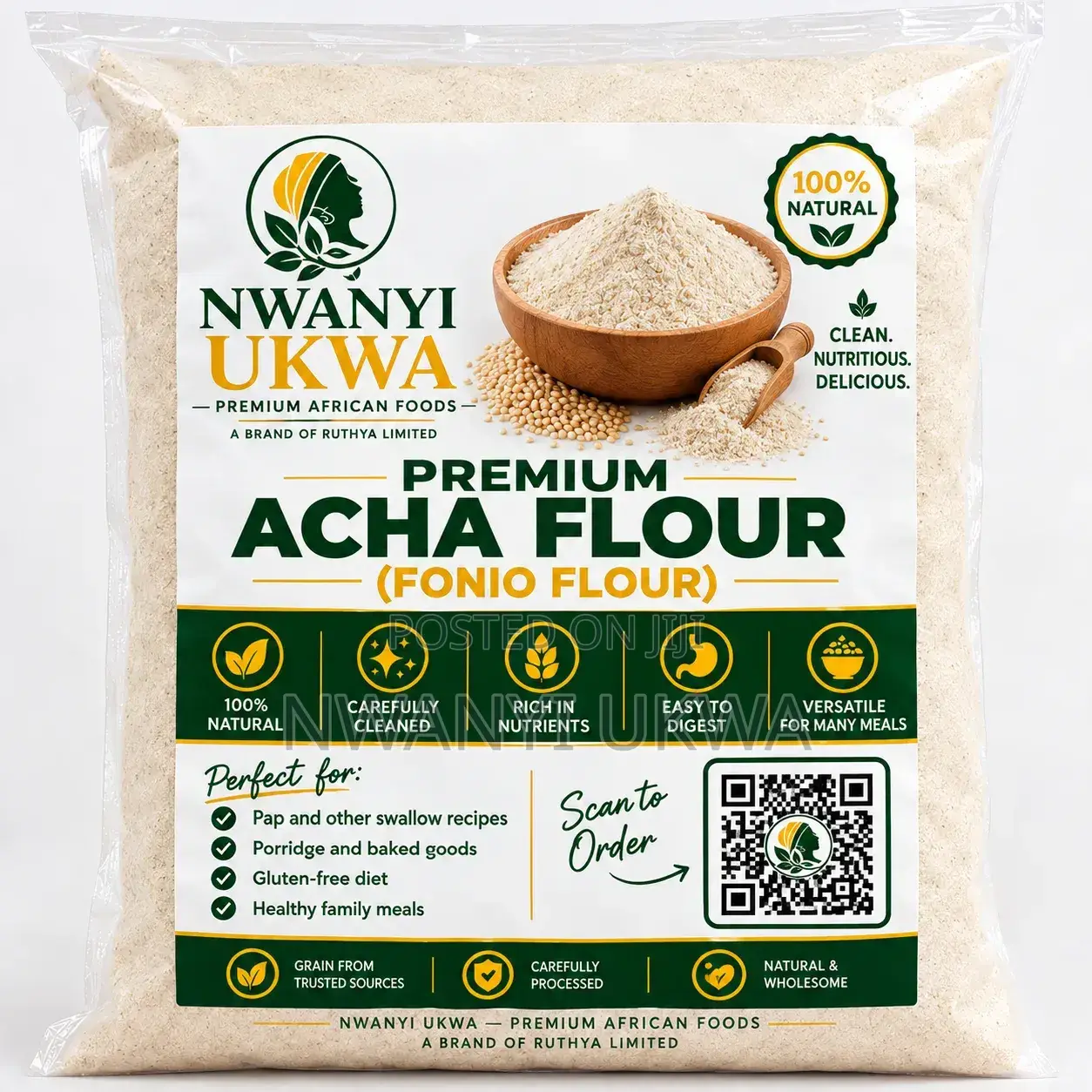 Acha Flour 3kg