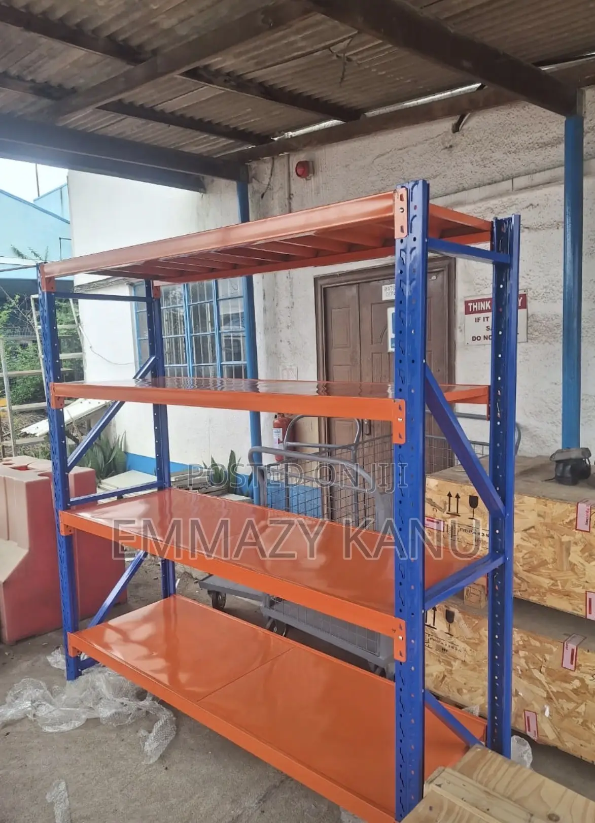 Heavy-Duty 4-Tier Metal Storage / Supermarket Racking