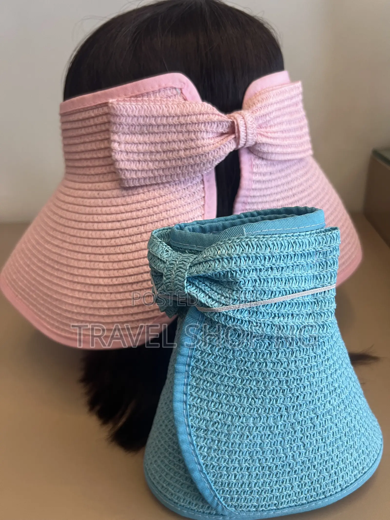 Roll-Up Straw Hat Portable Packable Sun Hat