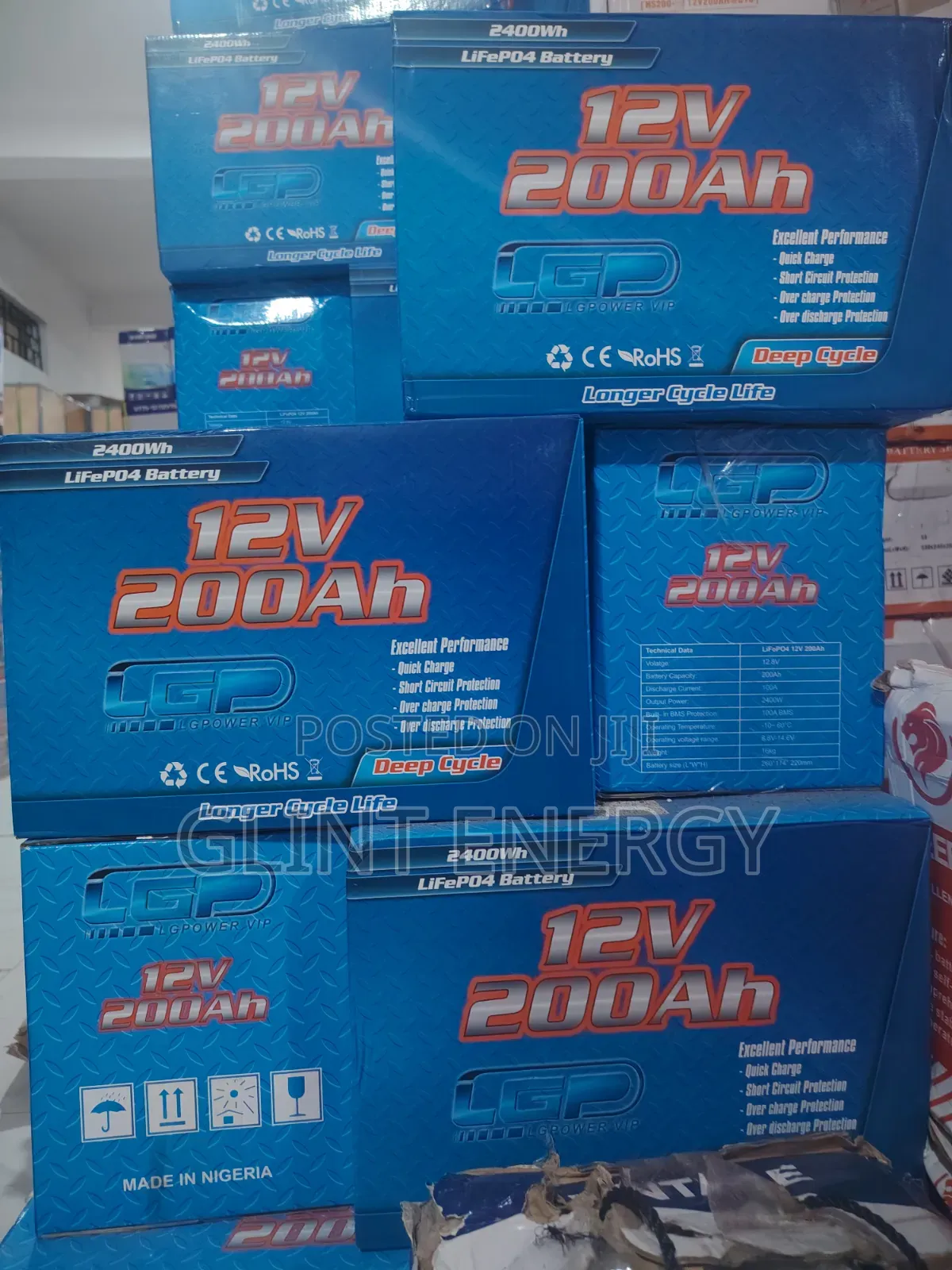 200ah 12v LGP Lithium Battery
