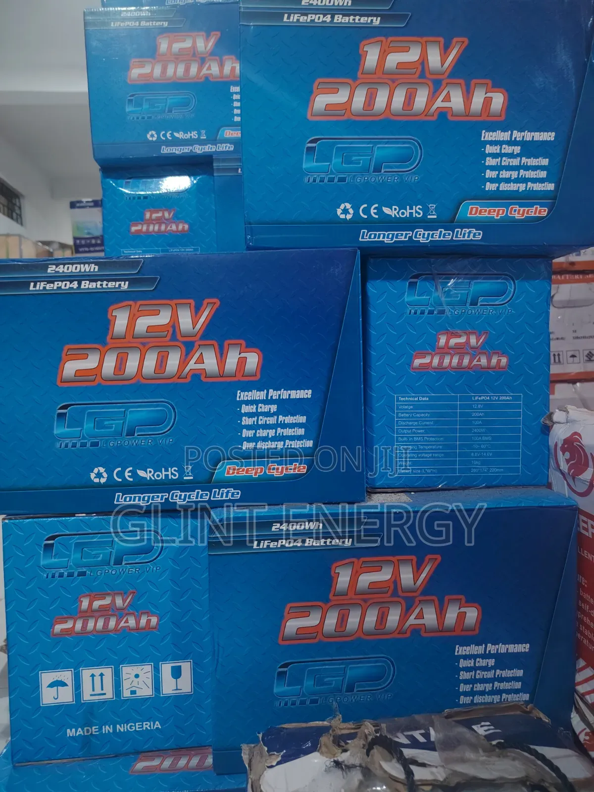 200ah 12v LGP Lithium Battery