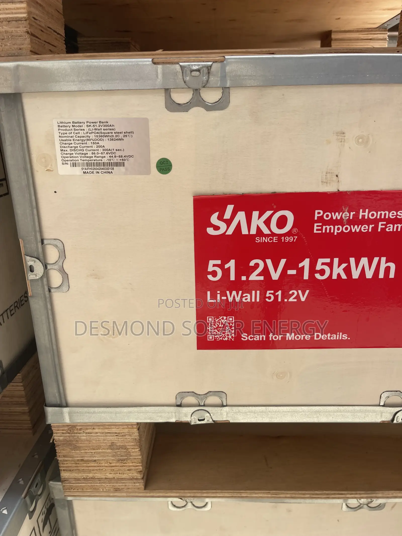 Sako 15kwh 51.2v Lithium Batteries Is Available Now With Good Warranty