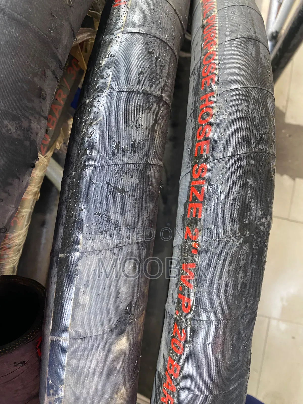 2 Inches Black Hose With Wire Reinforced