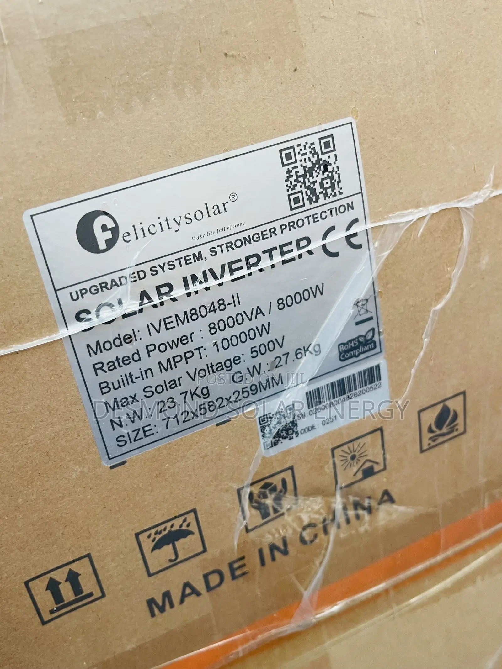 8kva 48v Felicity Solar Hybrid Inverter Is Now Available