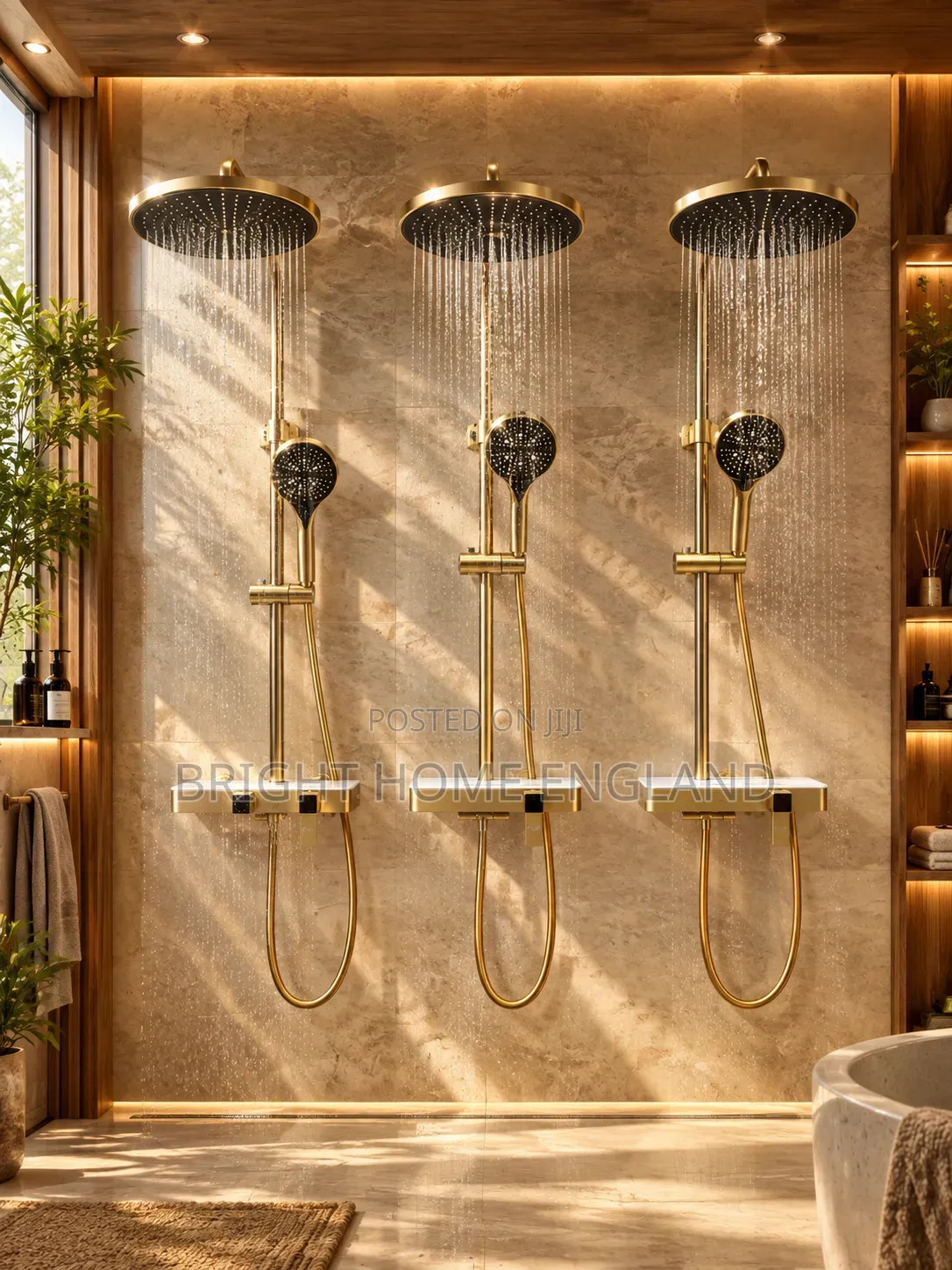 This Original Gold Standing Shower