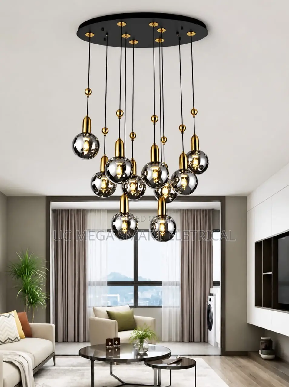 Glass Hanging Lamp Restaurant Living Room Bedroom