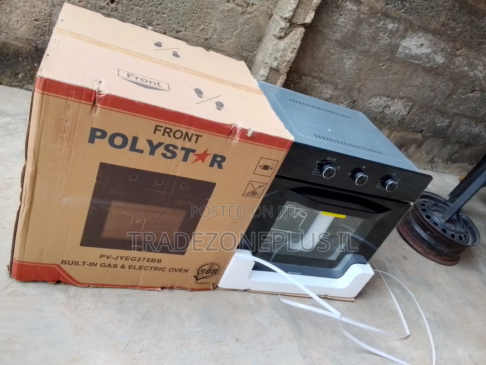 Polystar JYEG278BB Gas Electric Kitchen Built in Oven